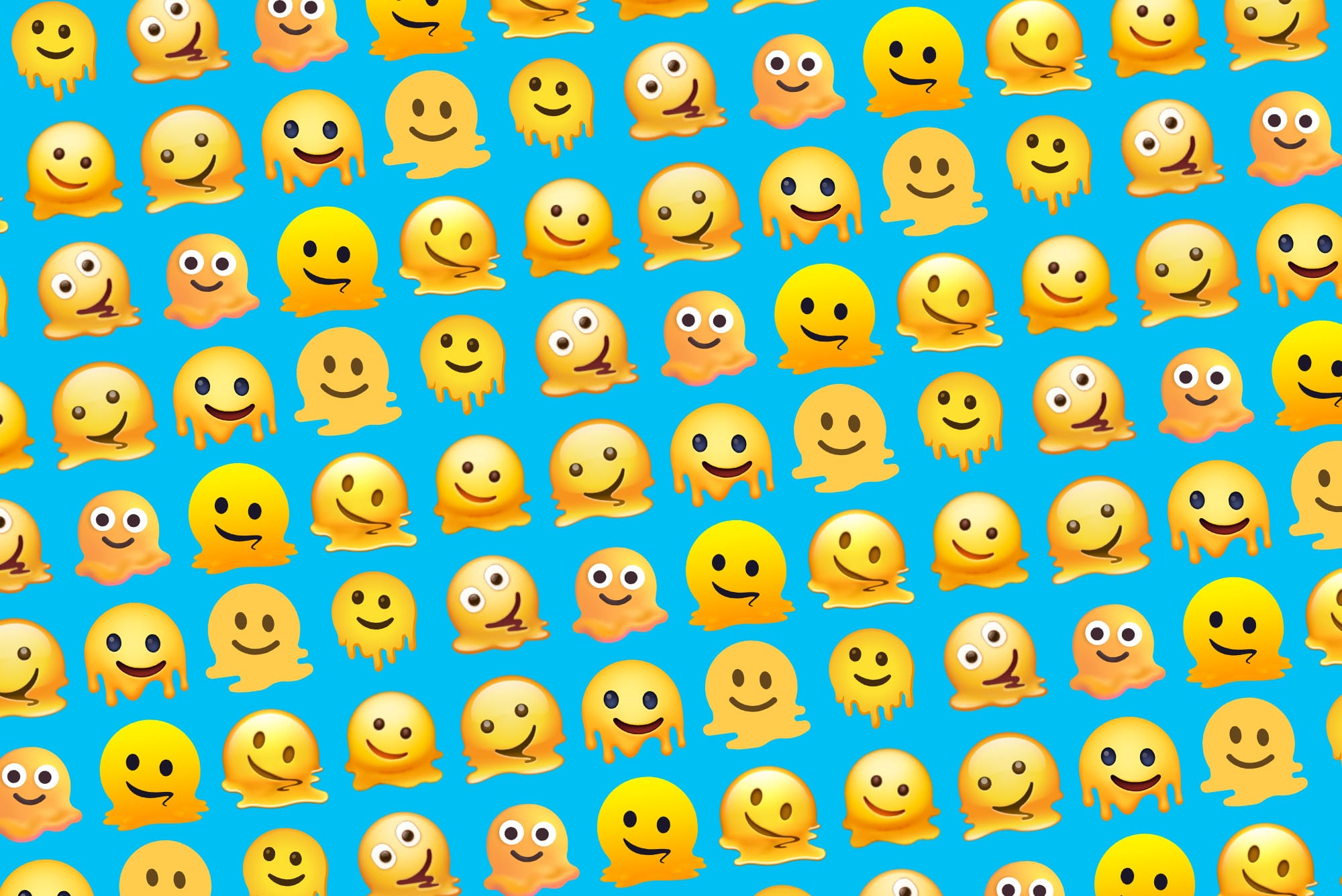 Emojipedia emoji of the week melting face emoji header